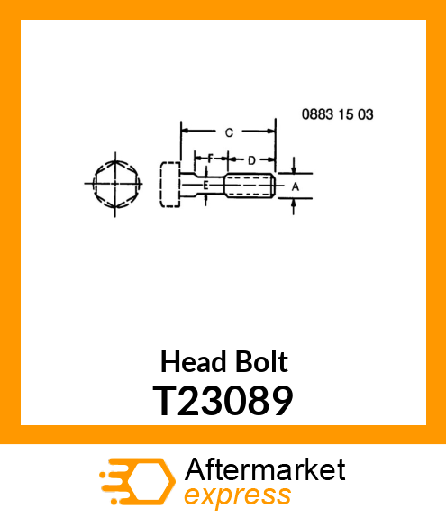 SCREW,SPECIAL CAP T23089