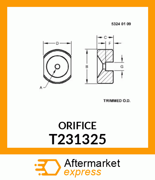 ORIFICE T231325