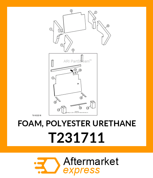 FOAM, POLYESTER URETHANE T231711