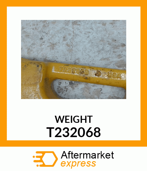 1749 WEIGHT, QUICK TATCH T232068