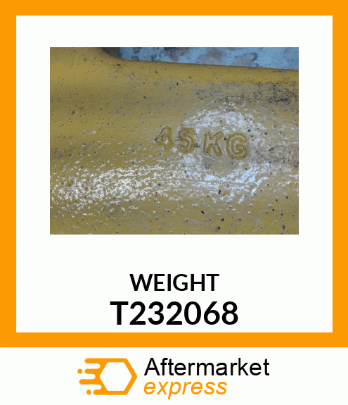 1749 WEIGHT, QUICK TATCH T232068