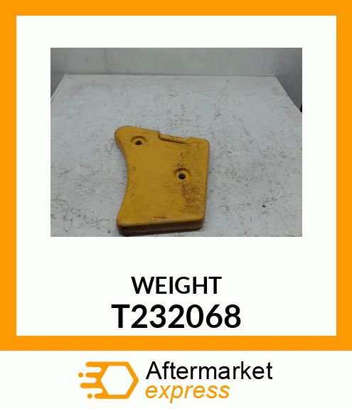 1749 WEIGHT, QUICK TATCH T232068