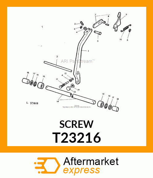 SCREW,LOAD CONTROL ARM NEGATIVE T23216