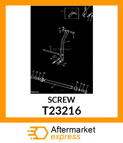 SCREW,LOAD CONTROL ARM NEGATIVE T23216