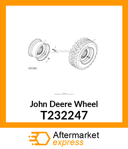 WHEEL ASSEMBLY, 17.5 X 10.5 T232247