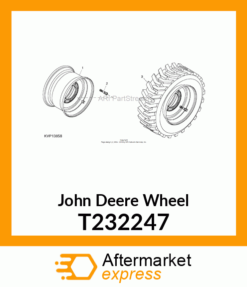 WHEEL ASSEMBLY, 17.5 X 10.5 T232247