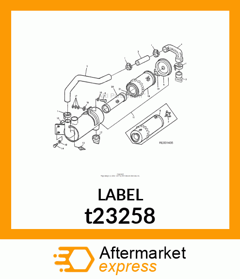 LABEL, DRY AIR CLEANER t23258