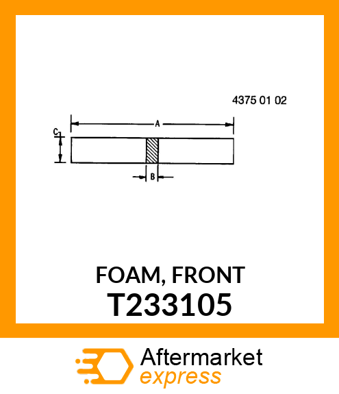 FOAM, FRONT T233105