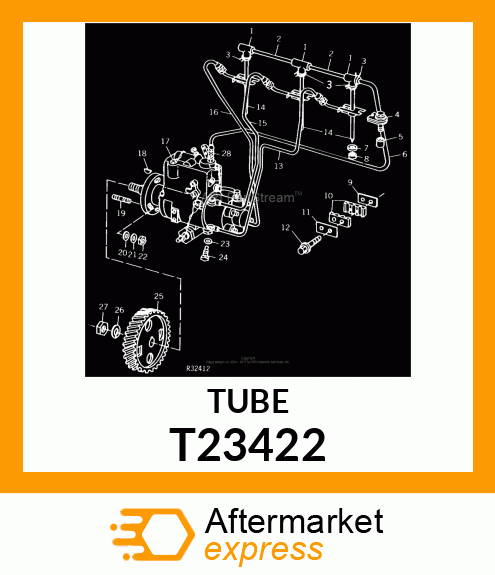 TUBE, FUEL INJECTION LEAK T23422