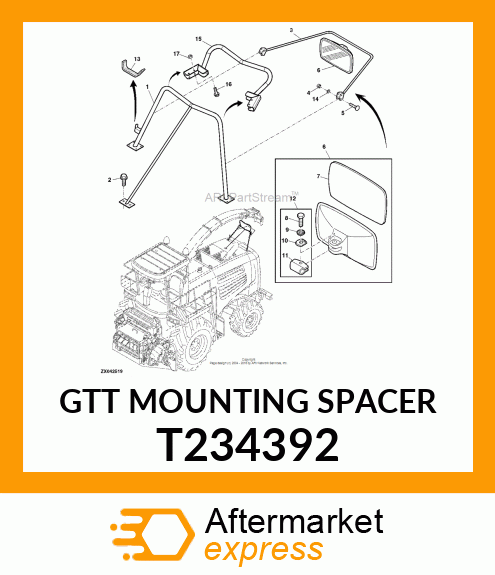 GTT MOUNTING SPACER T234392