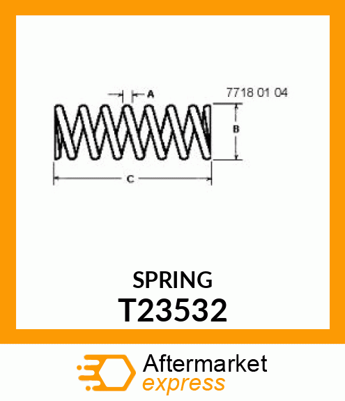 SPRING,FLOAT SUPPORT T23532