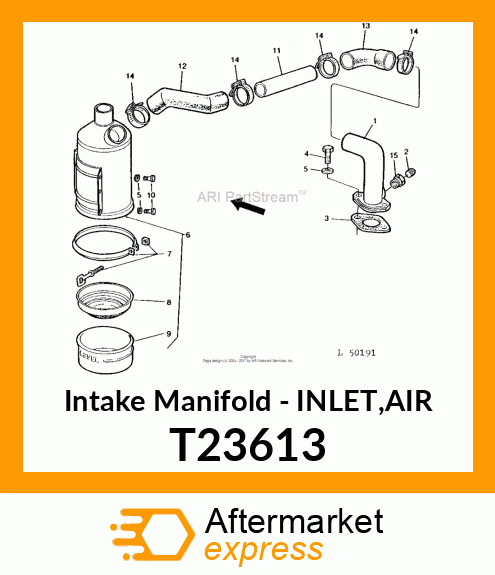 Intake Manifold - INLET,AIR T23613