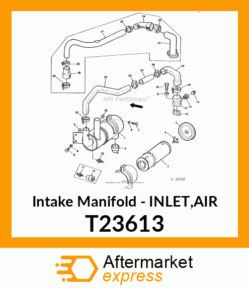 Intake Manifold - INLET,AIR T23613