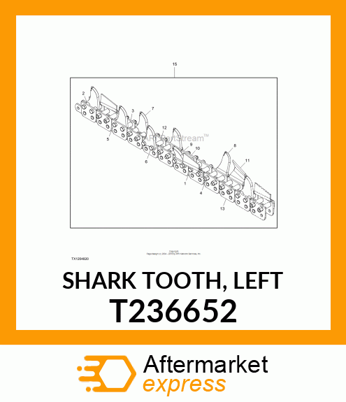 SHARK TOOTH, LEFT T236652