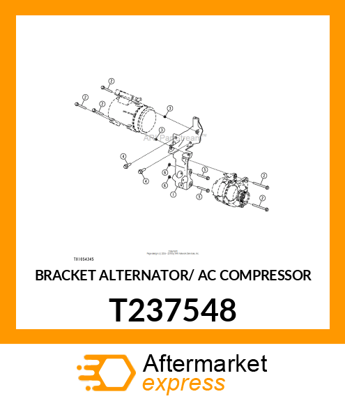 BRACKET ALTERNATOR/ AC COMPRESSOR T237548
