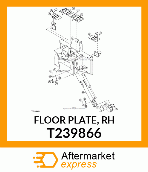 FLOOR PLATE, RH T239866