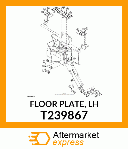 FLOOR PLATE, LH T239867