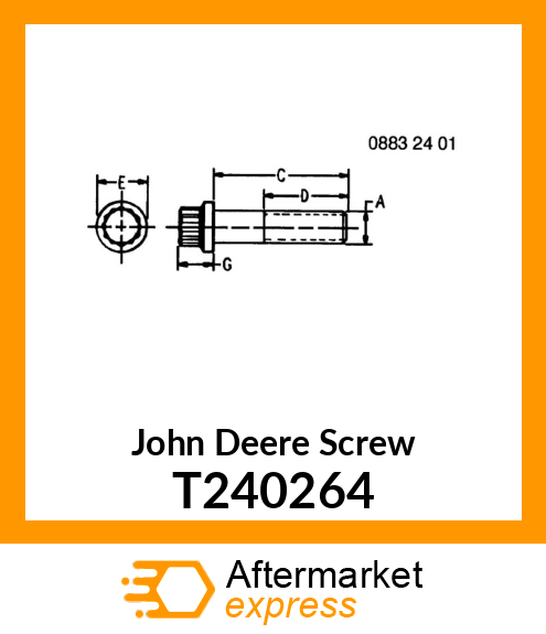 SCREW, CAP T240264