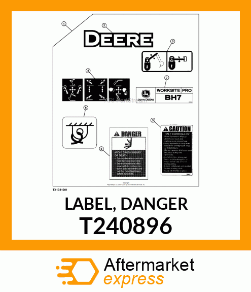 LABEL, DANGER T240896