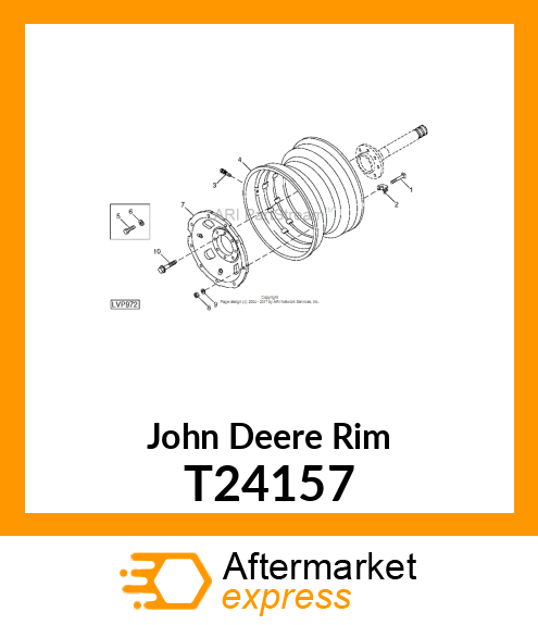 RIM,DRIVE WHEEL W15X30 T24157