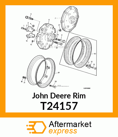 RIM,DRIVE WHEEL W15X30 T24157