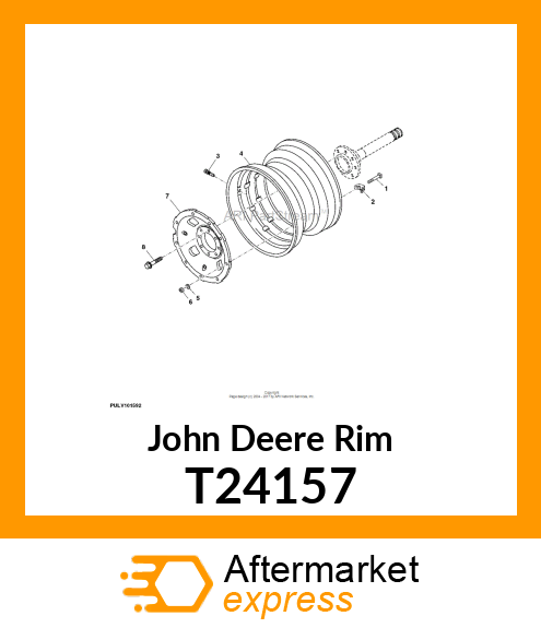 RIM,DRIVE WHEEL W15X30 T24157