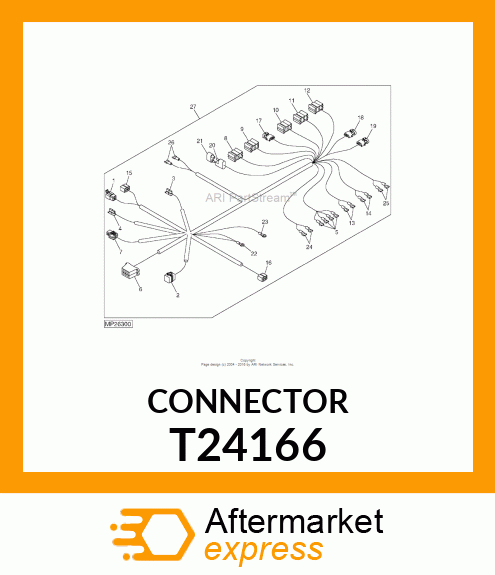 BODY, JUNCTION CONNECTOR T24166