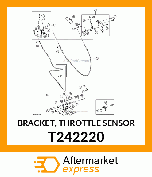 BRACKET, THROTTLE SENSOR T242220