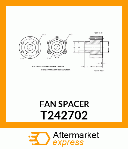 FAN SPACER T242702