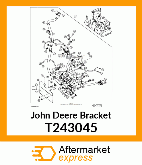 BRACKET, FUSE BLOCK FUSE BLOCK T243045