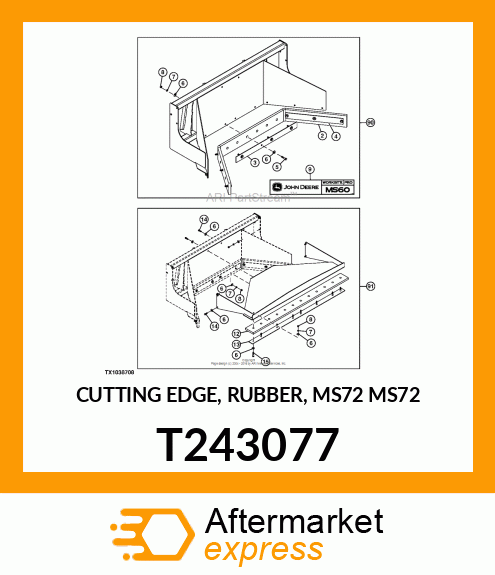 CUTTING EDGE, RUBBER, MS72 MS72 T243077