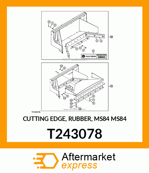 CUTTING EDGE, RUBBER, MS84 MS84 T243078