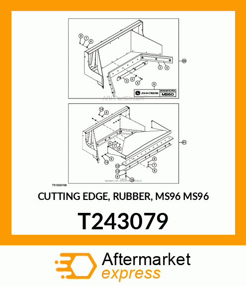 CUTTING EDGE, RUBBER, MS96 MS96 T243079