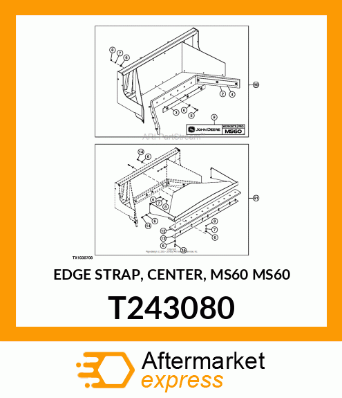 EDGE STRAP, CENTER, MS60 MS60 T243080