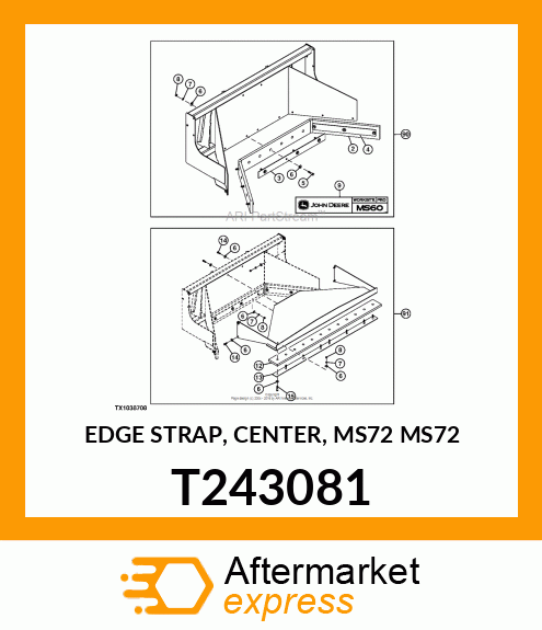 EDGE STRAP, CENTER, MS72 MS72 T243081