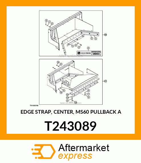 EDGE STRAP, CENTER, MS60 PULLBACK A T243089