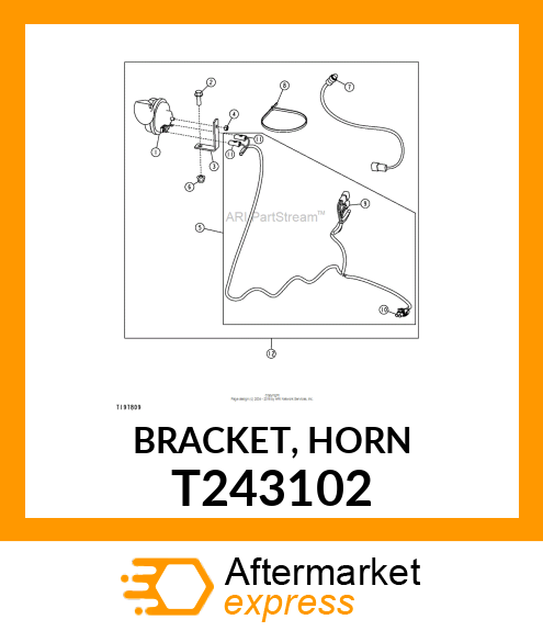 BRACKET, HORN T243102