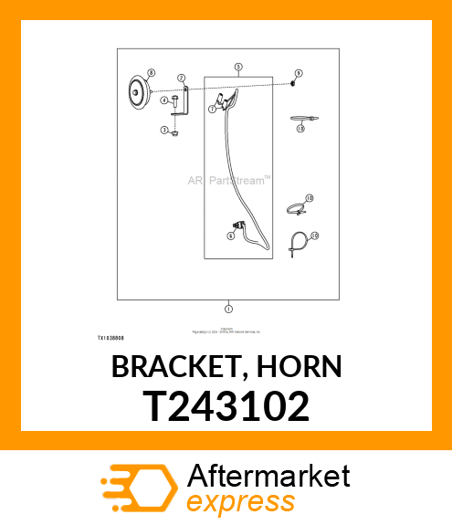 BRACKET, HORN T243102
