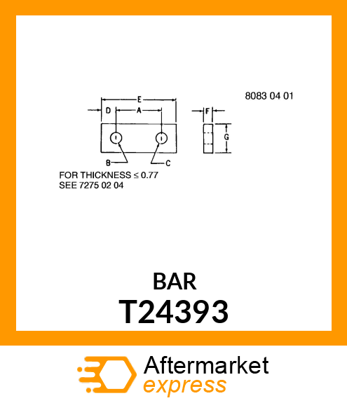 BRACKET T24393