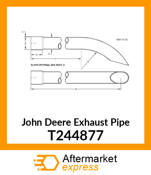 OUTLET PIPE T244877