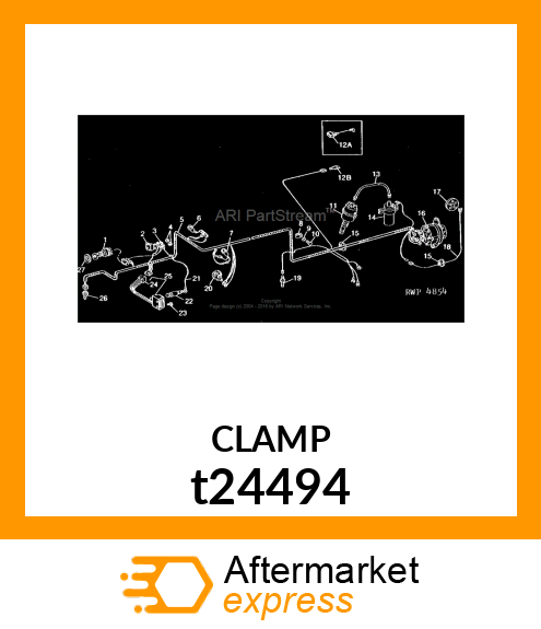 CLAMP, COATED t24494