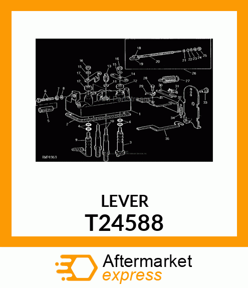 LEVER, THROTTLE T24588