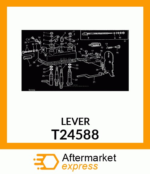 LEVER, THROTTLE T24588