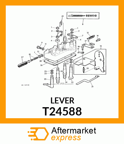 LEVER, THROTTLE T24588