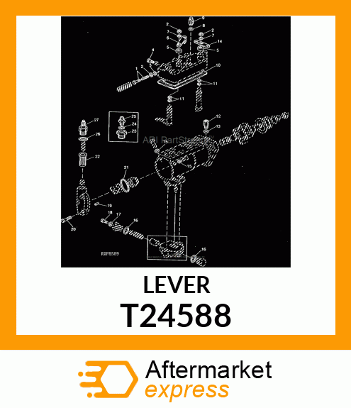 LEVER, THROTTLE T24588