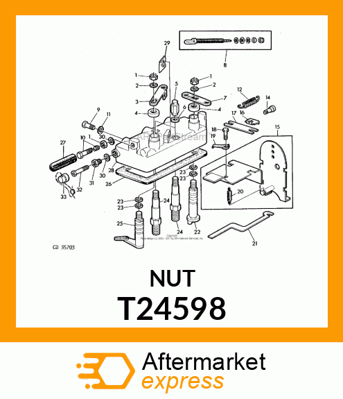 NUT, CUP T24598