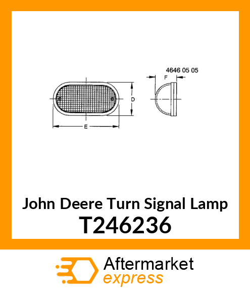 LAMP, REAR TURN, AMBER T246236