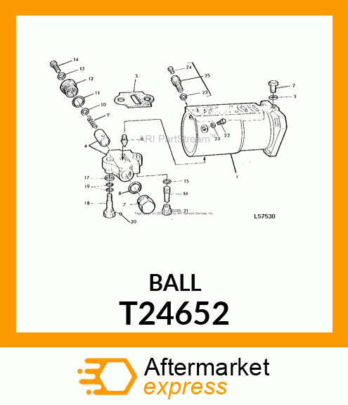 BALL DIN 5401 5 III BEARING METAL T24652