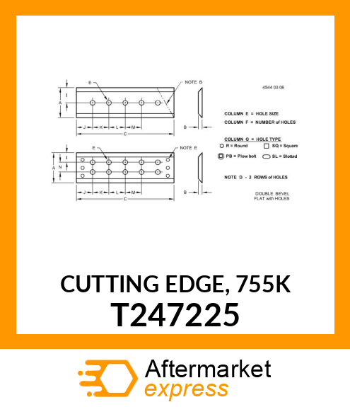 CUTTING EDGE, 755K T247225