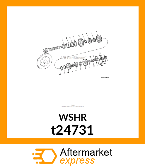 WASHER ,THRUST t24731